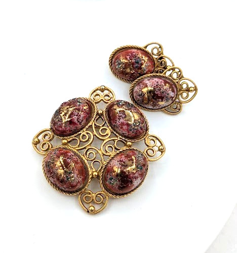 Vintage juliana earring brooch - juliana,